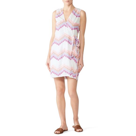 Miguelina Ali Wrap Dress Size Medium - Picture 1 of 8